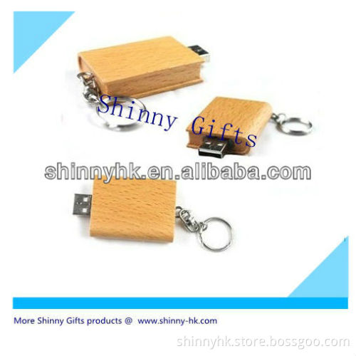 Bamboo book shape 256gb usb 2.0 flash drive SI-FDW00029